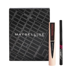 Maybelline Temptation Beauty Set (Total Temptation Mascara Black 8.6ml + Hyper Precise All Day Eyeliner Black 9gr)