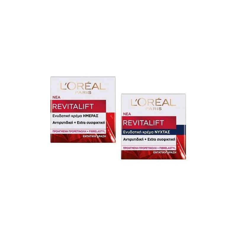 L'Oréal Paris Revitalift Classic Bundle (Moisturizing Day Cream 50ml + Moisturizing Night Cream 50ml)