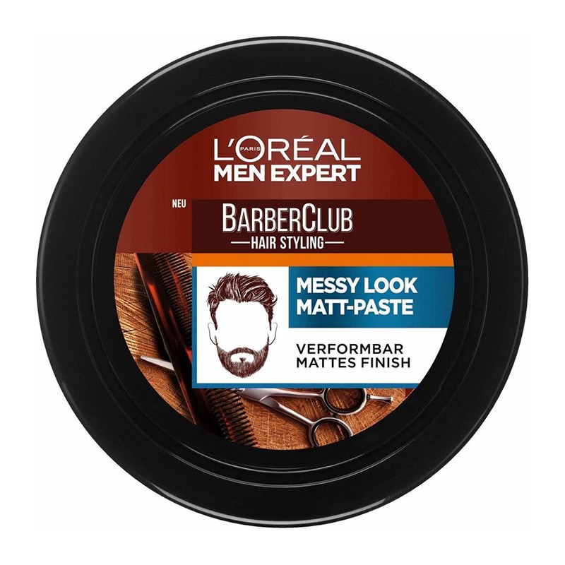 L'Oréal Paris Barber Club Bundle (Face Wash Gel 3 In 1 200ml + Molding Clay 75ml)