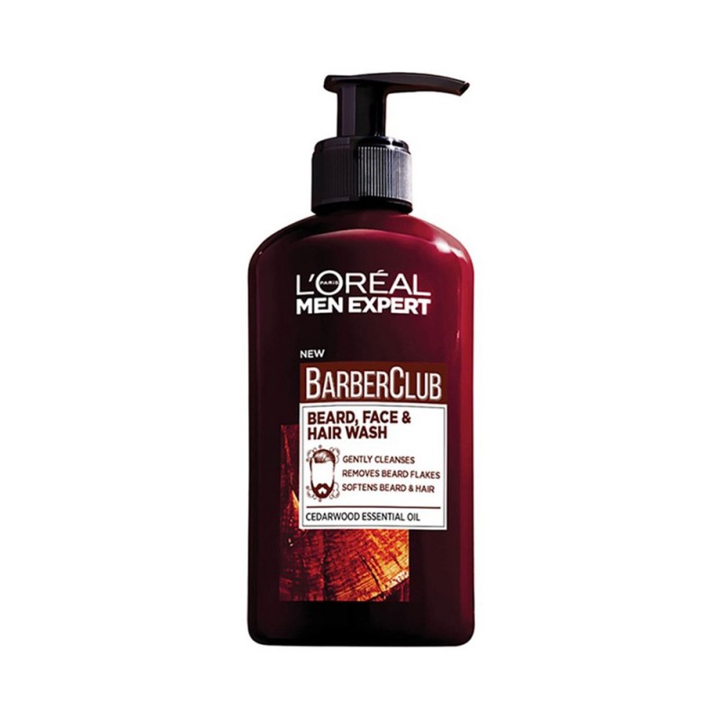 L'Oréal Paris Barber Club Bundle (Gel Καθαρισμού 3 Σε 1 200ml + Πηλός Για Μούσια Και Μαλλιά 75ml)