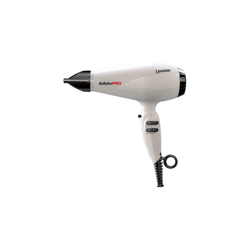 Babyliss Pro BAB6950WIE Levante Ionic Hair Dryer 2100Watt White