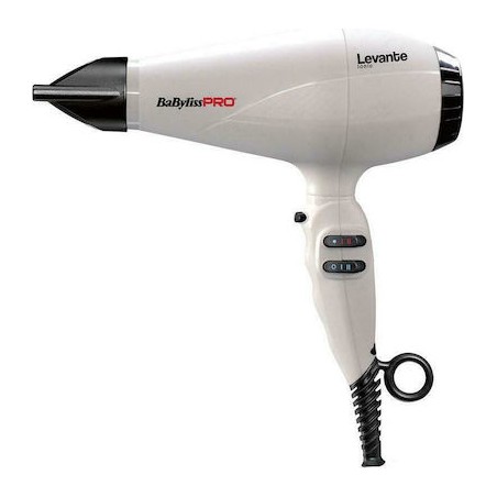 Babyliss Pro BAB6950WIE Levante Ionic Hair Dryer 2100Watt White