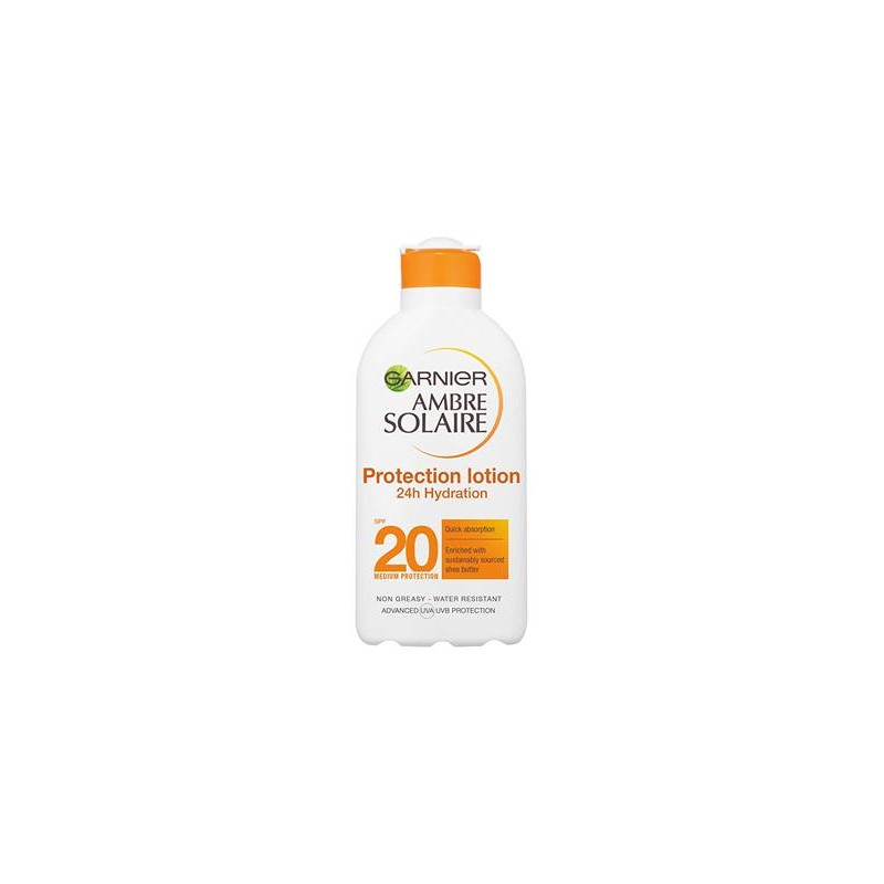 Garnier Ambre Solaire Αντηλιακό Γαλάκτωμα Με SPF20 200ml