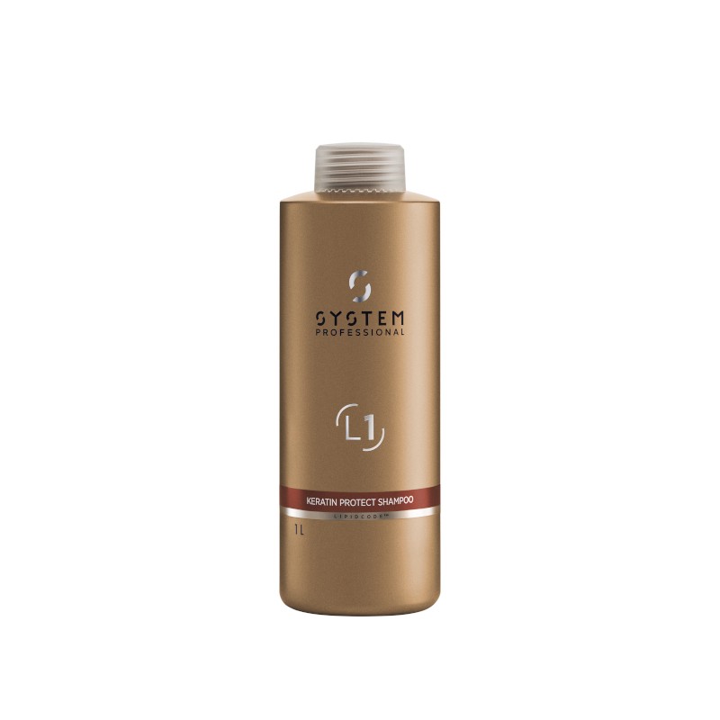 System Professional Fibra LuxeOil Keratin Protect Shampoo 1000ml (L1)