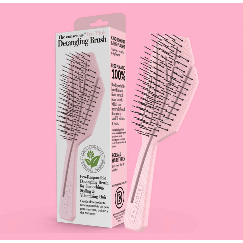 Biovène The Conscious Biodegradable Detangling Brush Ice Pink