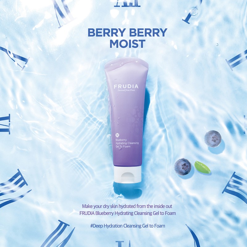 Frudia Blueberry Hydrating Cleansing Gel To Foam 145ml