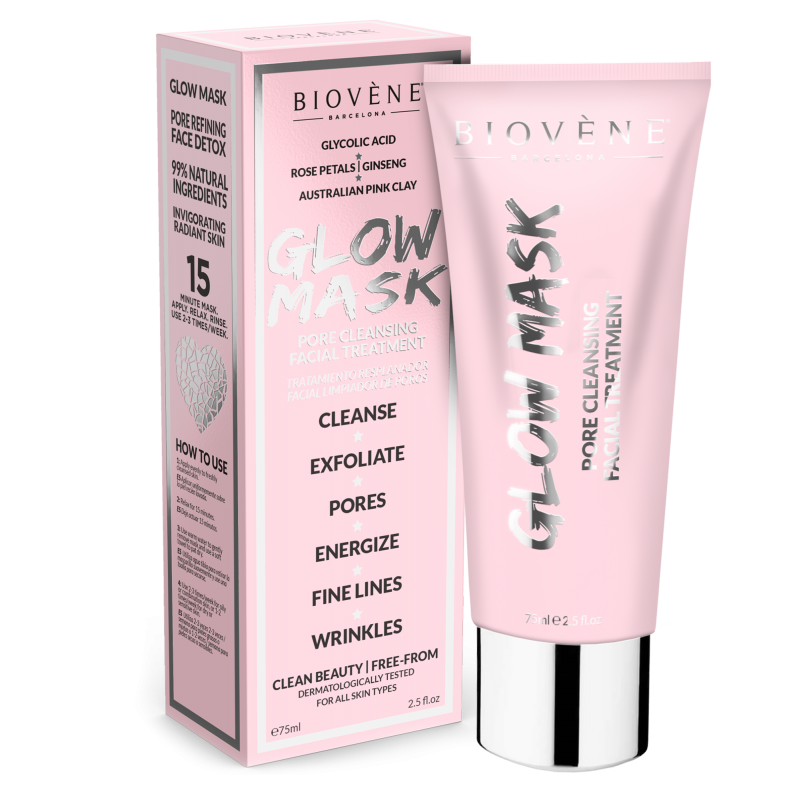 Biovène Glow Pink Clay Mask 75ml