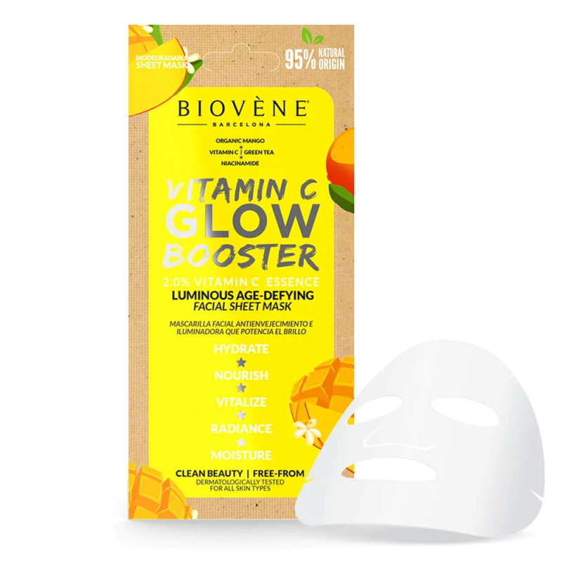 Biovène Vitamin C Glow Booster Sheet Mask 20ml