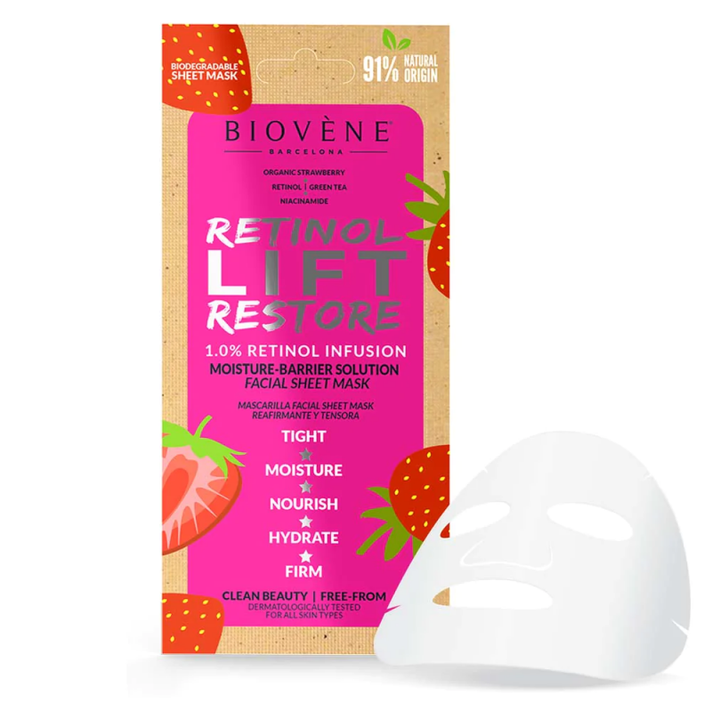 Biovène Retinol Lift Restore Sheet Mask 20ml