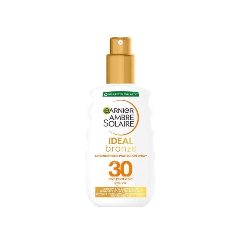 Garnier Ambre Solaire Ideal Bronze Σπρέι Τόνωσης Μαυρίσματος Με SPF30 200ml