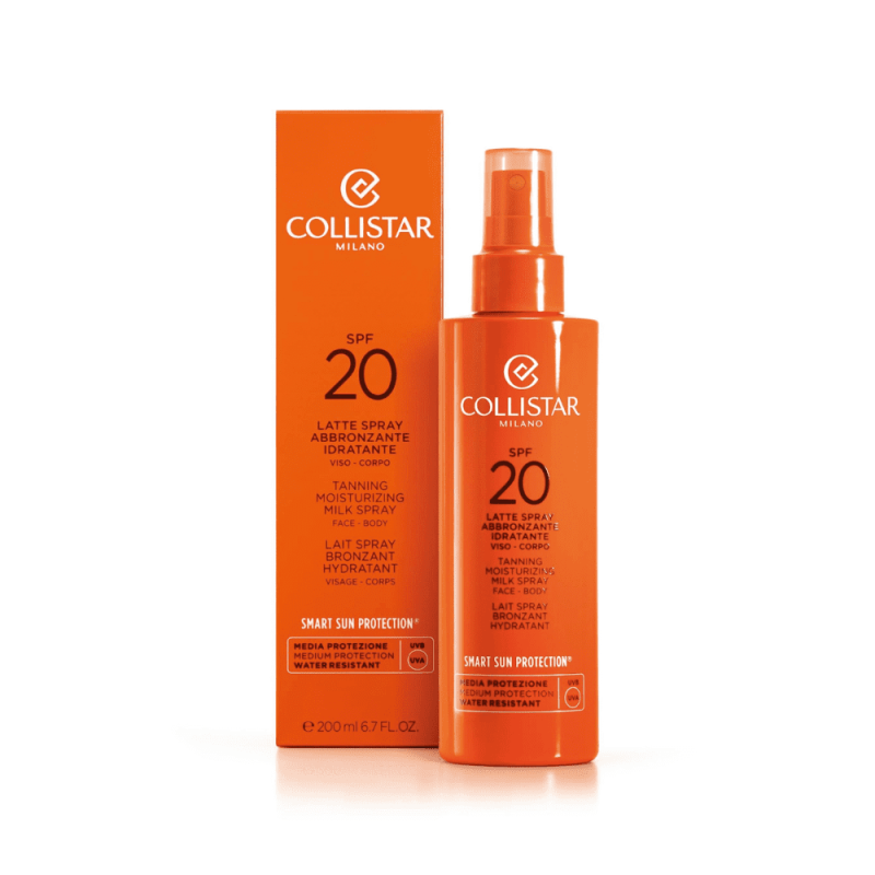 Collistar Tanning Moisturizing Milk Spray Face-Body SPF20 200ml