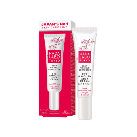 Hada Labo Tokyo Deep Wrinkle Corrector Eye & Mouth Area Cream 15ml