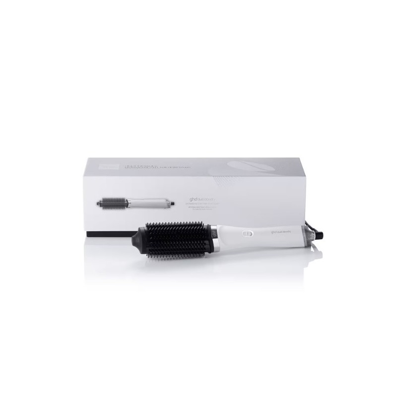ghd Duet Blowdry Hair Dryer Brush in White