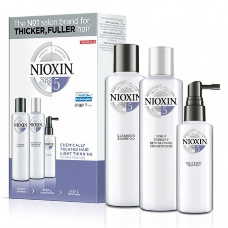 Nioxin Trial Kit System 5 (Shampoo 150ml + Conditioner 150ml + Treatment 50ml)