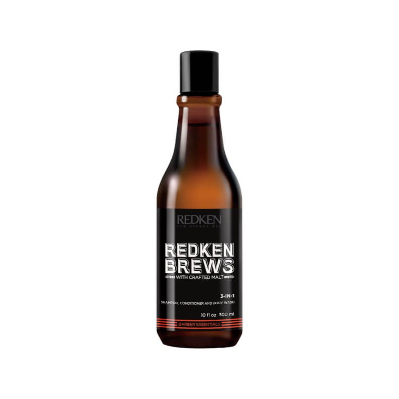 Redken Brews 3 in 1 Shampoo, Conditioner &amp; Body Wash 300ml