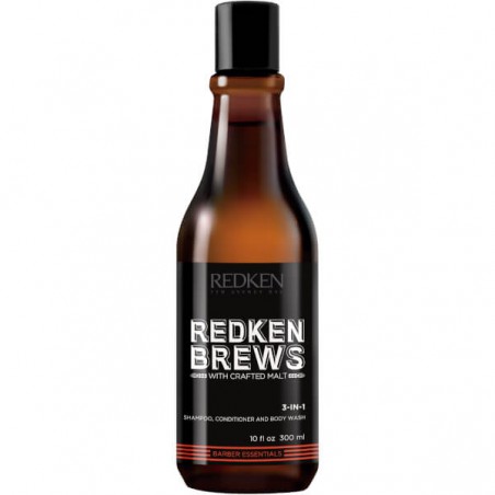 Redken Brews 3 in 1 Shampoo, Conditioner &amp; Body Wash 300ml