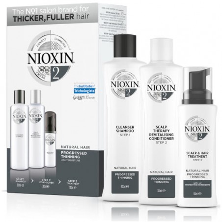 Nioxin Loyalty Kit Σύστημα 2 (Σαμπουάν 300ml + Μαλακτική 300ml + Θεραπεία 100ml)